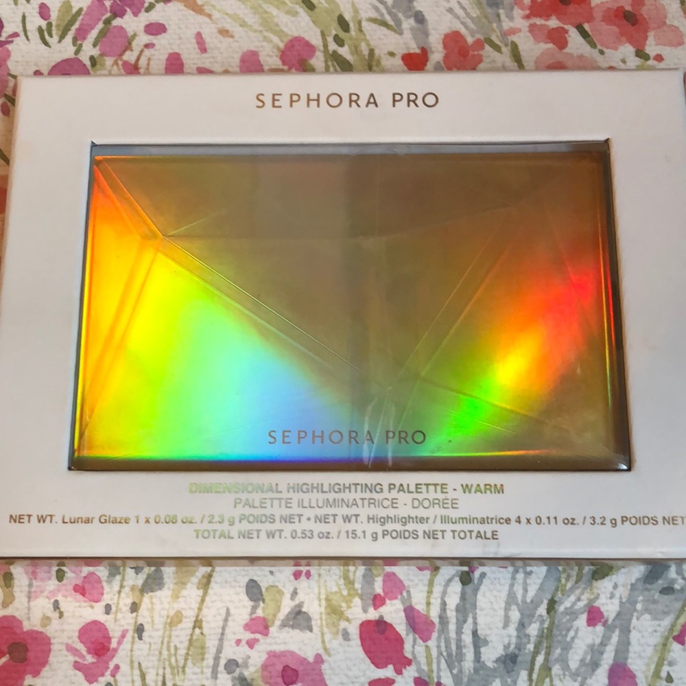 Sephora Pro highlighting palette